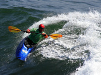 Kayak surfer